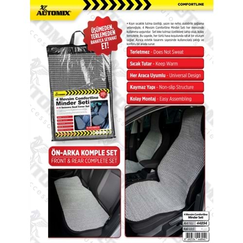 AUTOMIX 4 MEVSİM COMFORTLINE MİNDER SİYAH-BEYAZ