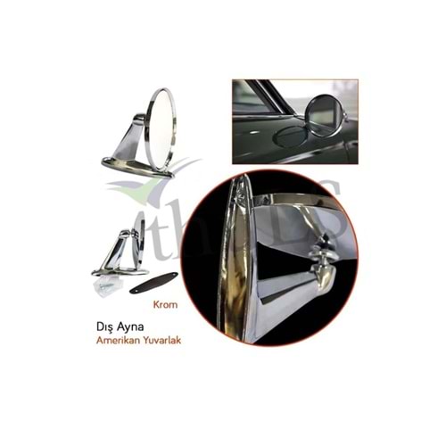 AMERİKAN DIŞ AYNA KROM 2Lİ OS-