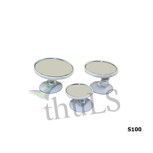 AYNA SETİ 3LÜ YUVARLAK BEYAZ S100