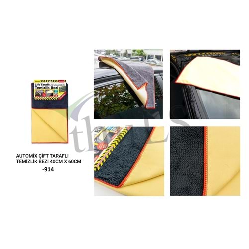 AUTOMIX ÇİFT TARAFLI BEZ -914 40 CMX60 CM