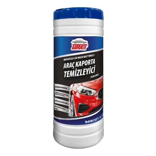 AUTOKIT ARAÇ KAPORTA TEMİZLEYİCİ ISLAK HAVLU 50Lİ