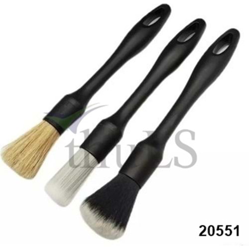 ARAÇ TEMİZLİK FIRÇA -20551 3LÜ BRISTLE FIRÇA
