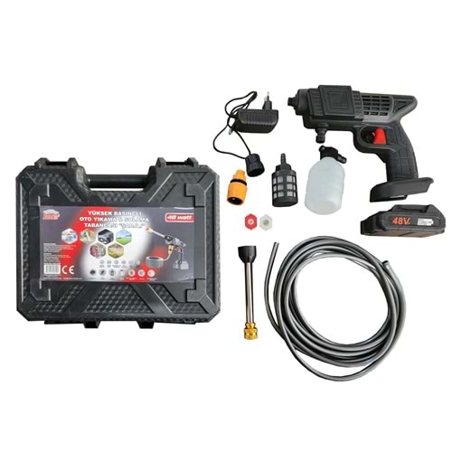 AUTOKIT YÜKSEK BASINÇLI OTO YIKAMA&SULAMA TABANCASI ŞARJLI