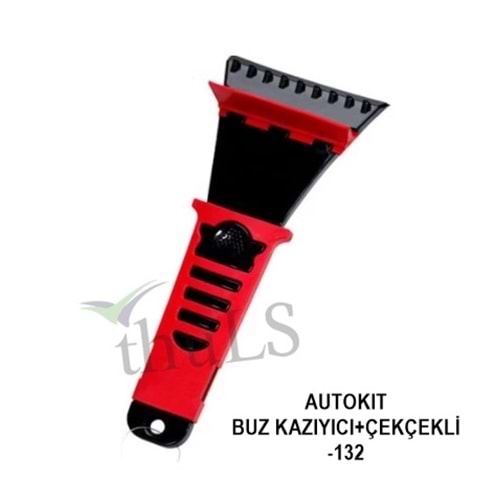 AUTOKIT RENKLİ ÇEKÇEKLİ BUZ KAZIYICI -132PN