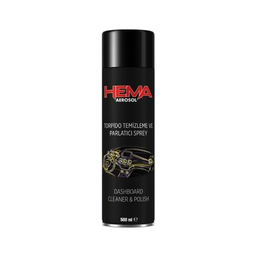 HEMA TORPİDO PARLATICI VE KORUYUCU SPREY 500 ML.