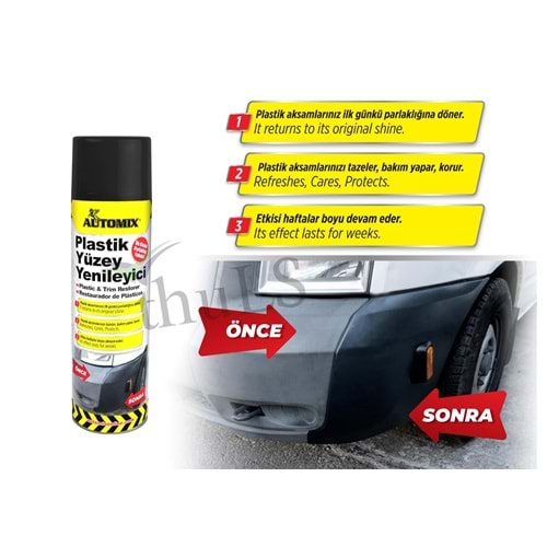 AUTOMIX PLASTİK YÜZEY YENİLEYİCİ 500 ML.