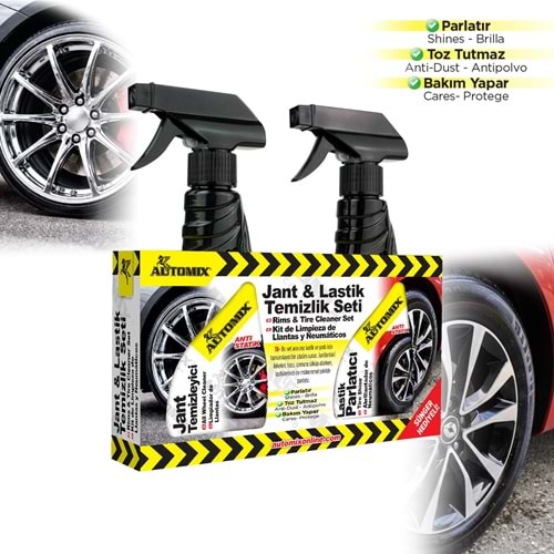 AUTOMIX ARAÇ LASTİK & JANT TEMİZLİK SETİ