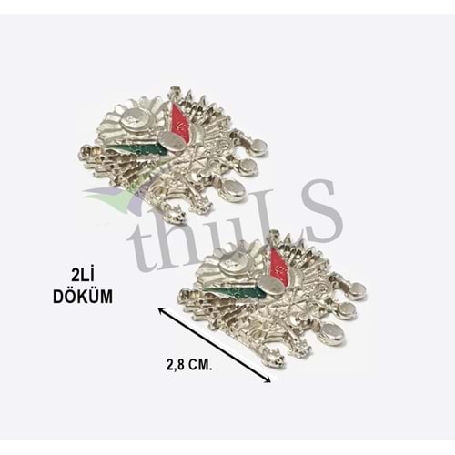 DÖKÜM MİNİ OSMANLI SANCAK 2Lİ