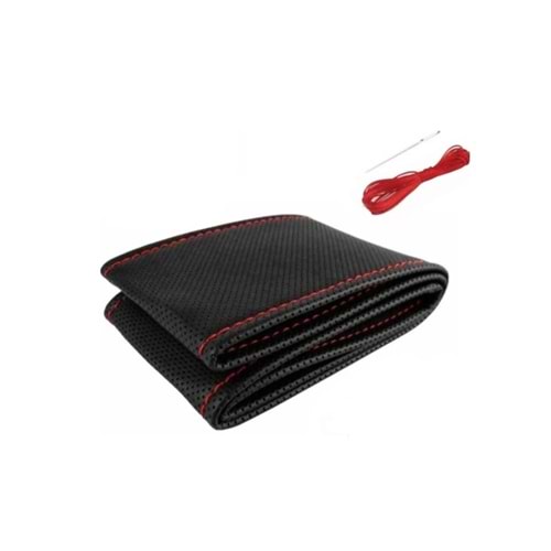 DİKME D.KILIFI PEDLİ DELİKLİ SİYAH KIRMIZI İPLİ OS-