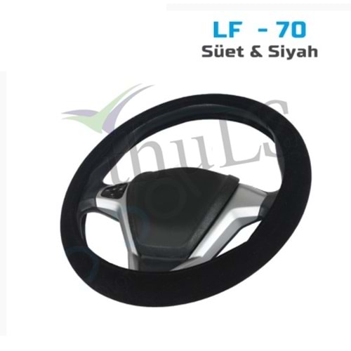 DİREKSİYON KILIFI GEÇME LF-70 SÜET SİYAH