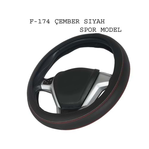 DİREKSİYON KILIFI GEÇME LF-174 ÇEMBER SİYAH SPOR MODEL