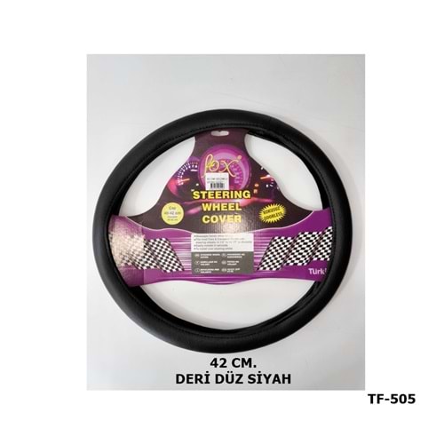 DİREKSİYON KILIFI GEÇME 42 CM. LF-505 DÜZ SİYAH