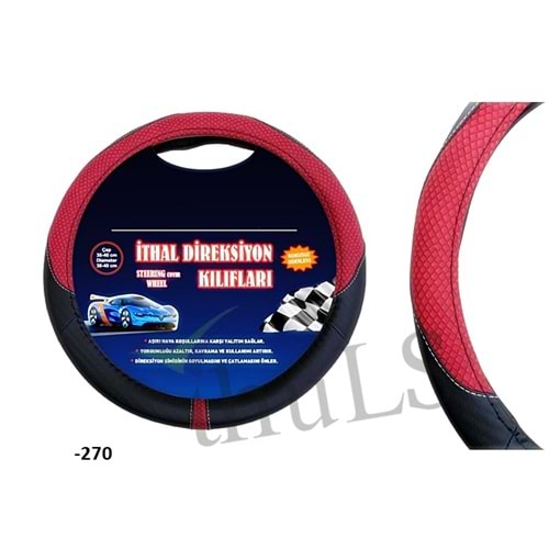 DİREKSİYON KILIFI GEÇME -270 KIRMIZI SİYAH