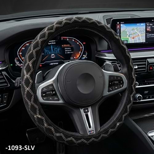 DİREKSİYON KILIFI GEÇME 37-38 CM. -1093-SLV GÜMÜŞ KRİSTAL İŞLEMELİ
