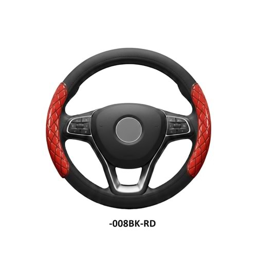 DİREKSİYON KILIFI GEÇME 38 CM. -008BK-RD SİYAH KIRMIZI