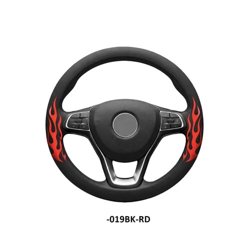 DİREKSİYON KILIFI GEÇME 38 CM. -019BK-RD SİYAH KIRMIZI