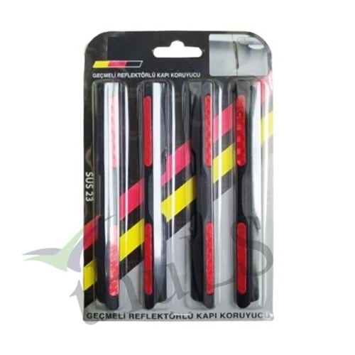 GEÇMELİ REFLEKTÖRLÜ KAPI KORUYUCU KIRMIZI
