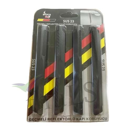 GEÇMELİ REFLEKTÖRLÜ KAPI KORUYUCU SİYAH