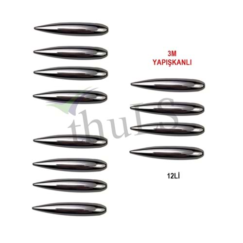 KAPI BADEMİ 3M YAPIŞKANLI 12Lİ MERMİ MODEL