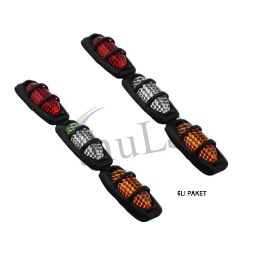 KAPI BADEMİ SİYAH (KIRMIZI-SARI-BEYAZ) 6LI PAKET