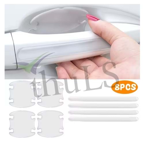 DIŞ KAPI KOLU KORUMA BANDI ŞEFFAF 8 PRC