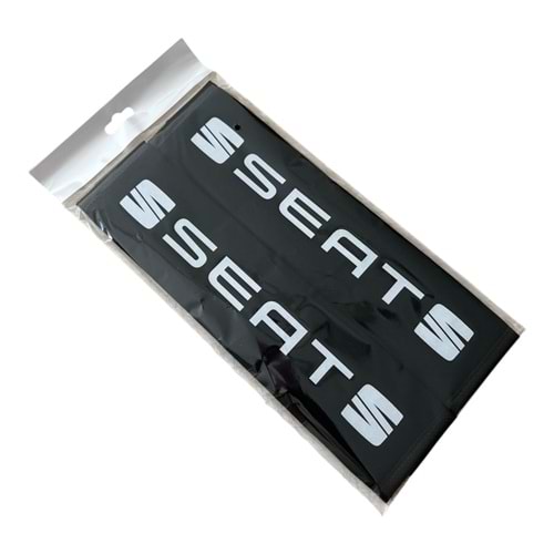EMNİYET KEMER PEDİ 2Lİ SEAT SİYAH