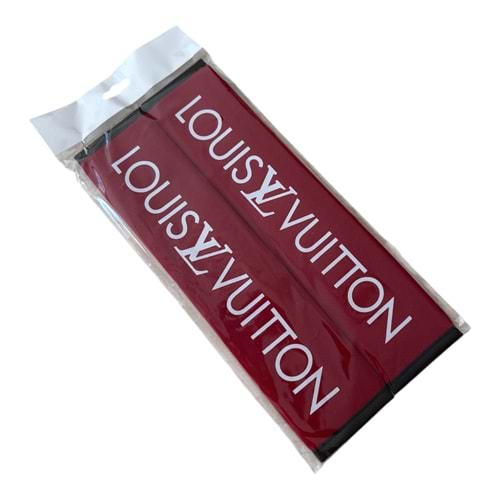 EMNİYET KEMER PEDİ 2Lİ LOUIS VUITTON KIRMIZI