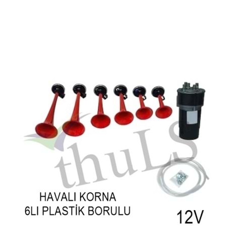 HAVALI KORNA -50 6LI PLASTİK BORU 12V