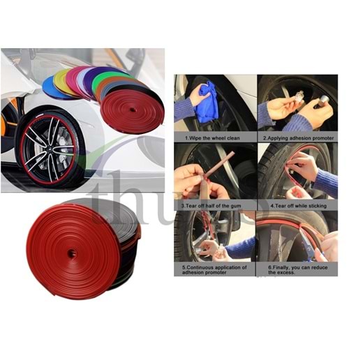 JANT ŞERİDİ GEÇMELİ 8 METRE KIRMIZI