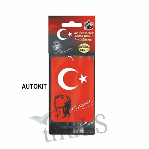 AUTOKIT ASMA KOKU ATATÜRK İMZALI BAYRAK
