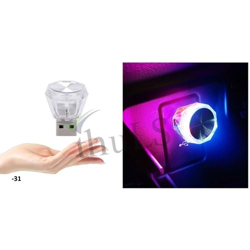MİNİ USB DİSKO LEDİ SESE DUYARLI -31