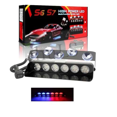 ÇAKAR MODÜL S7 VANTUZLU 6X3 LED