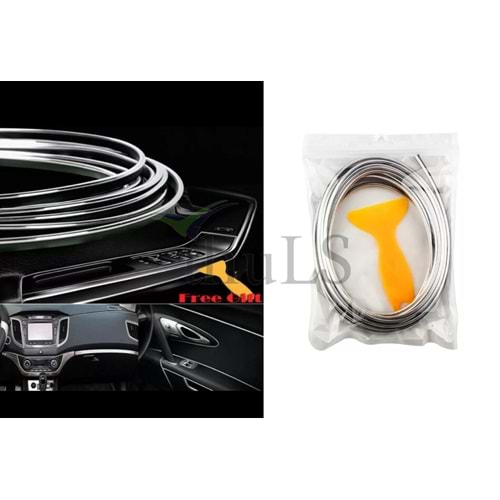 IP NEON IŞIKSIZ KROM TORPİDO GEÇMELİ ŞERİT