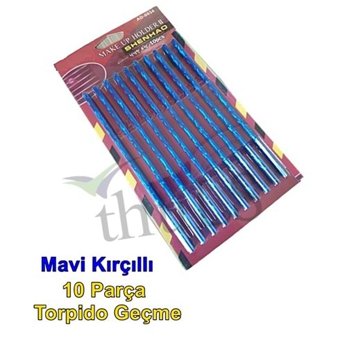 IP NEON IŞIKSIZ PETEĞE GEÇME KIRÇILLI MAVİ 10 PRÇ.