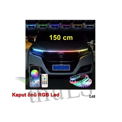 KAYAR LED -48 (APP) RENKLİ KAPUT UCU 150 CM.