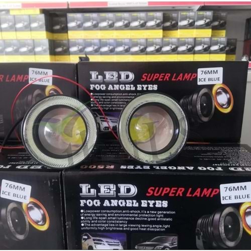 ANGEL LED 76 MM BUZ MAVİ OS-