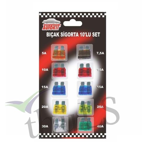 BIÇAK SİGORTA AUTOKIT 10LU SET MİNİ