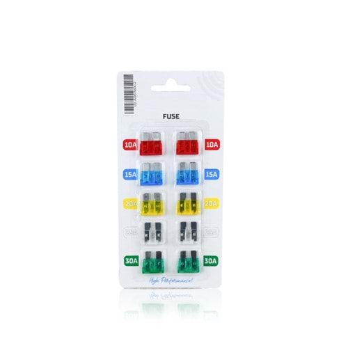 SİGORTA SETİ MİNİ KARIŞIK 10LU SET