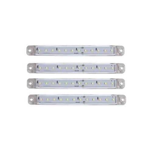 PARMAK LED 12V 12 LED 4LÜ PAKET BEYAZ