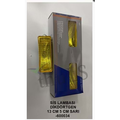 SİS LAMBASI 13 CMX5 CM. -600034 DİKDÖRTGEN SARI
