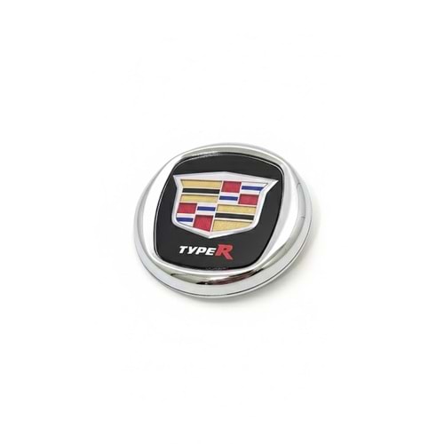 CADILLAC TYPER KÜÇÜK 3D KROM ÇERÇEVELİ LOGO