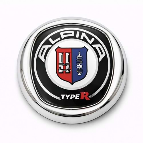 ALPINA 3D KROM ÇERÇEVELİ UNIVERSAL LOGO