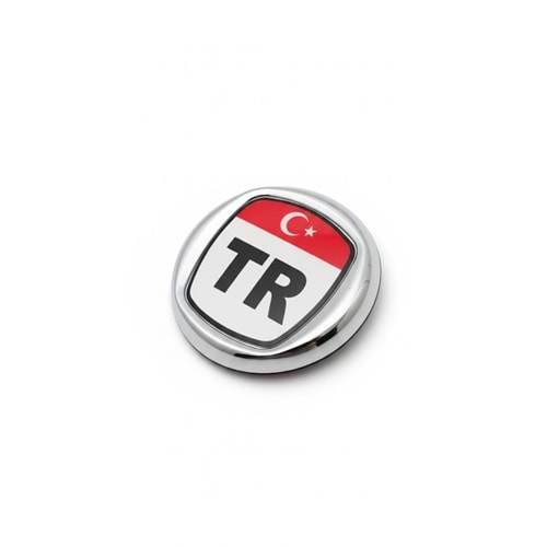 TR KÜÇÜK 3D KROM ÇERÇEVELİ LOGO