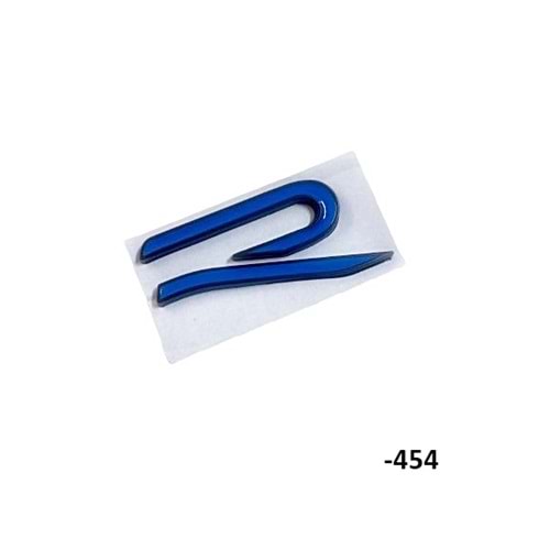 METAL ARMA YAPIŞMA GOLF 8 R YAZI -454 MAVİ-SİYAH