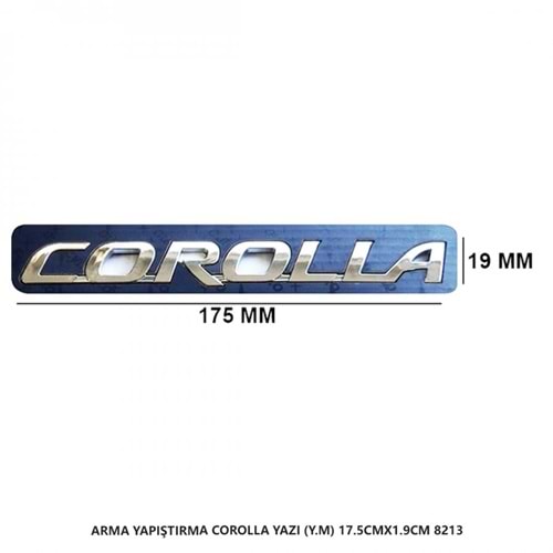 8213 - COROLLA YAZI Y.M