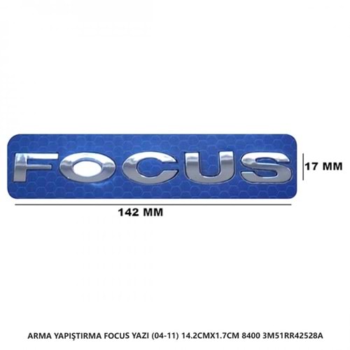 8400 -FORD FOCUS YAZISI 2004-2011
