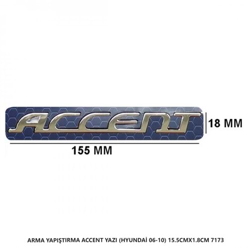 7173 -HYUNDAI ACCENT 2006-2010