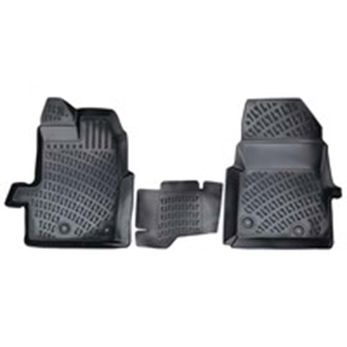 FORD CUSTOM 2012-2021 3D PASPAS SİYAH (KAPALI KASA )