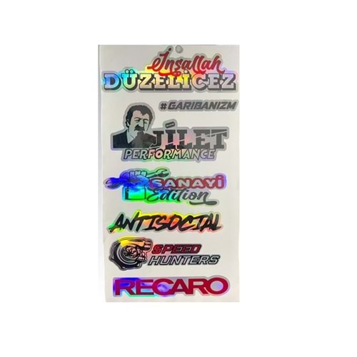 HOLOGRAM STICKER BÜYÜK İNŞALLAH DÜZELİCE