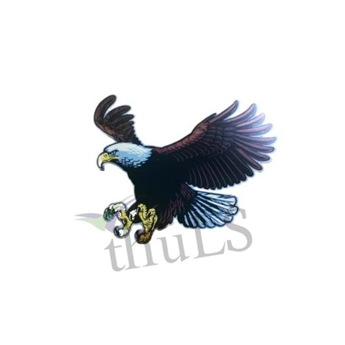 STICKER KARTAL -1 METALİZE KAHVE